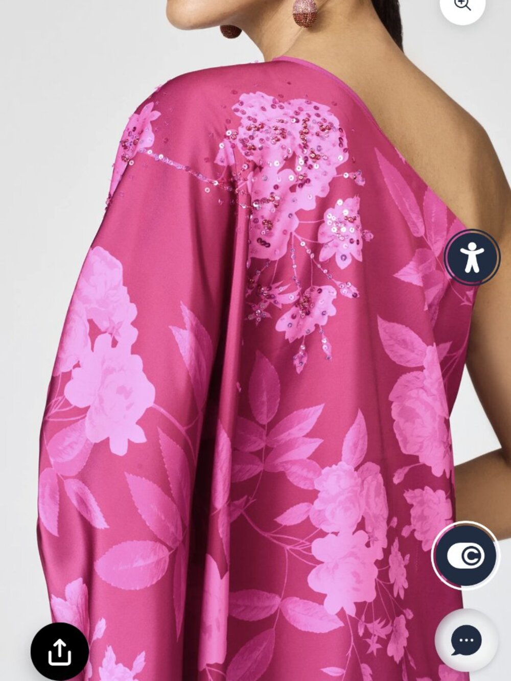 SACHIN BABI Demi Gown Rhodolite Roses NWT XL - Picture 3 of 4